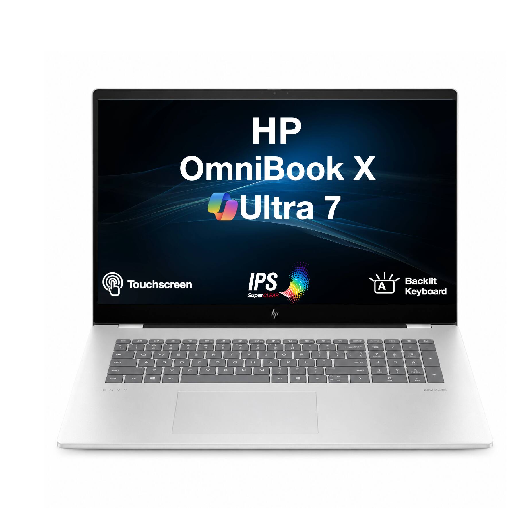 HP OmniBook X Ultra 7 Touchscreen IPS SuperCLEAR A Backlit Keyboard