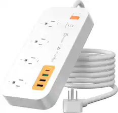 The text on the image reads, "Protected Link 15A 200V AC 4P+EW 4.0m 5m 5m."
