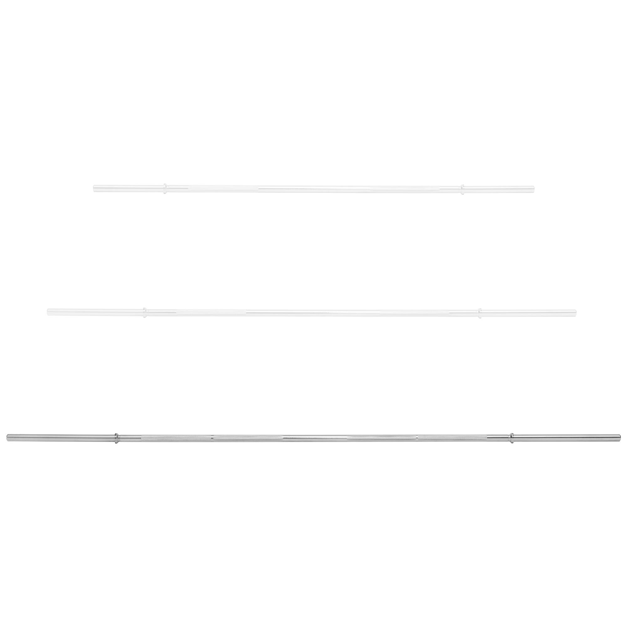 Alt View 4. Philosophy Gym - 1-in Standard Weightlifting Barbell - Straight Bar - Chrome.