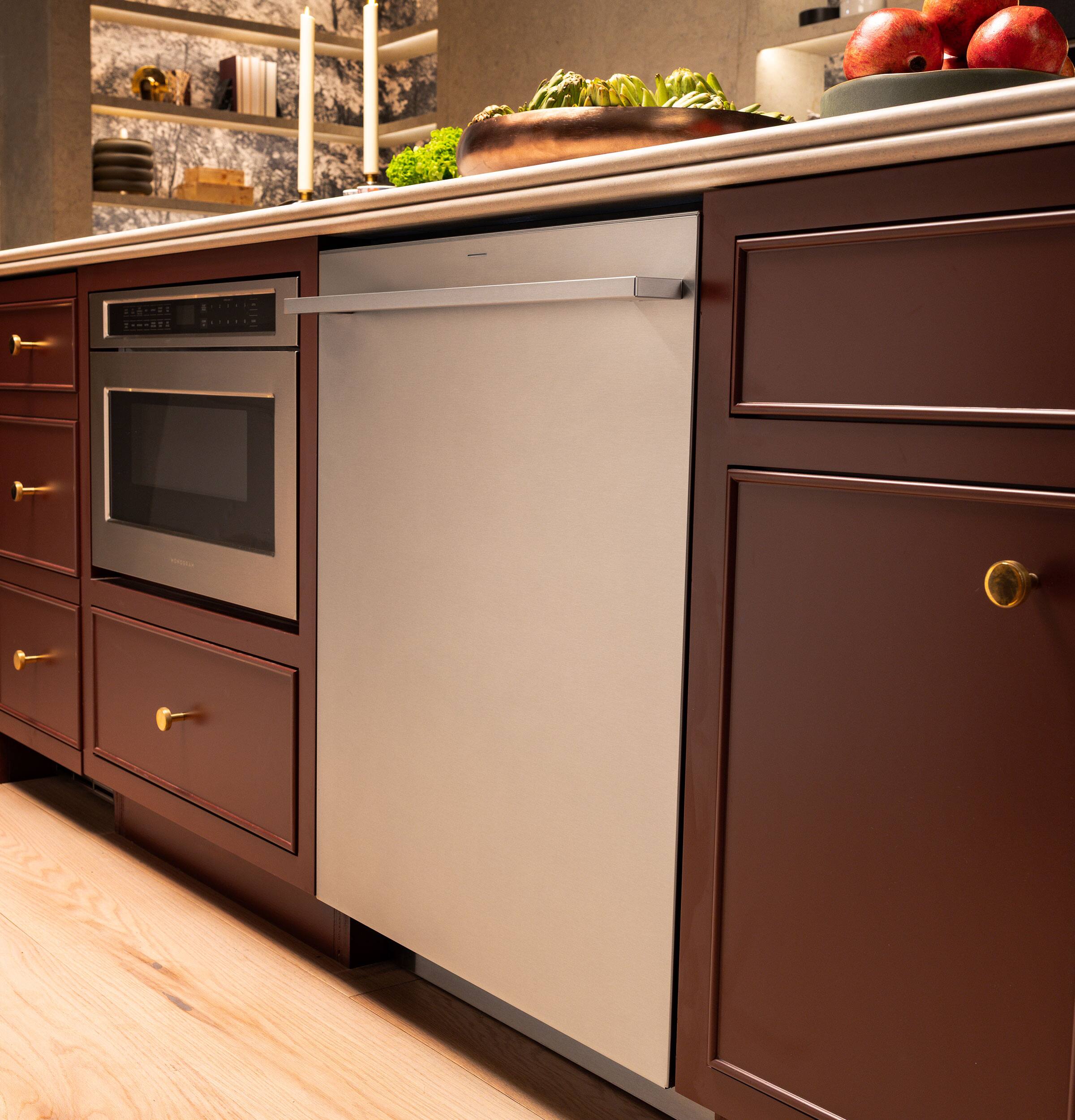 Alt View 12. Monogram - 24" Top Control Smart Built-In Stainless Steel Tub Dishwasher w/ Adjustable 3rd Rack, 37 dBA, and Advanced Water System - Stainless Steel.