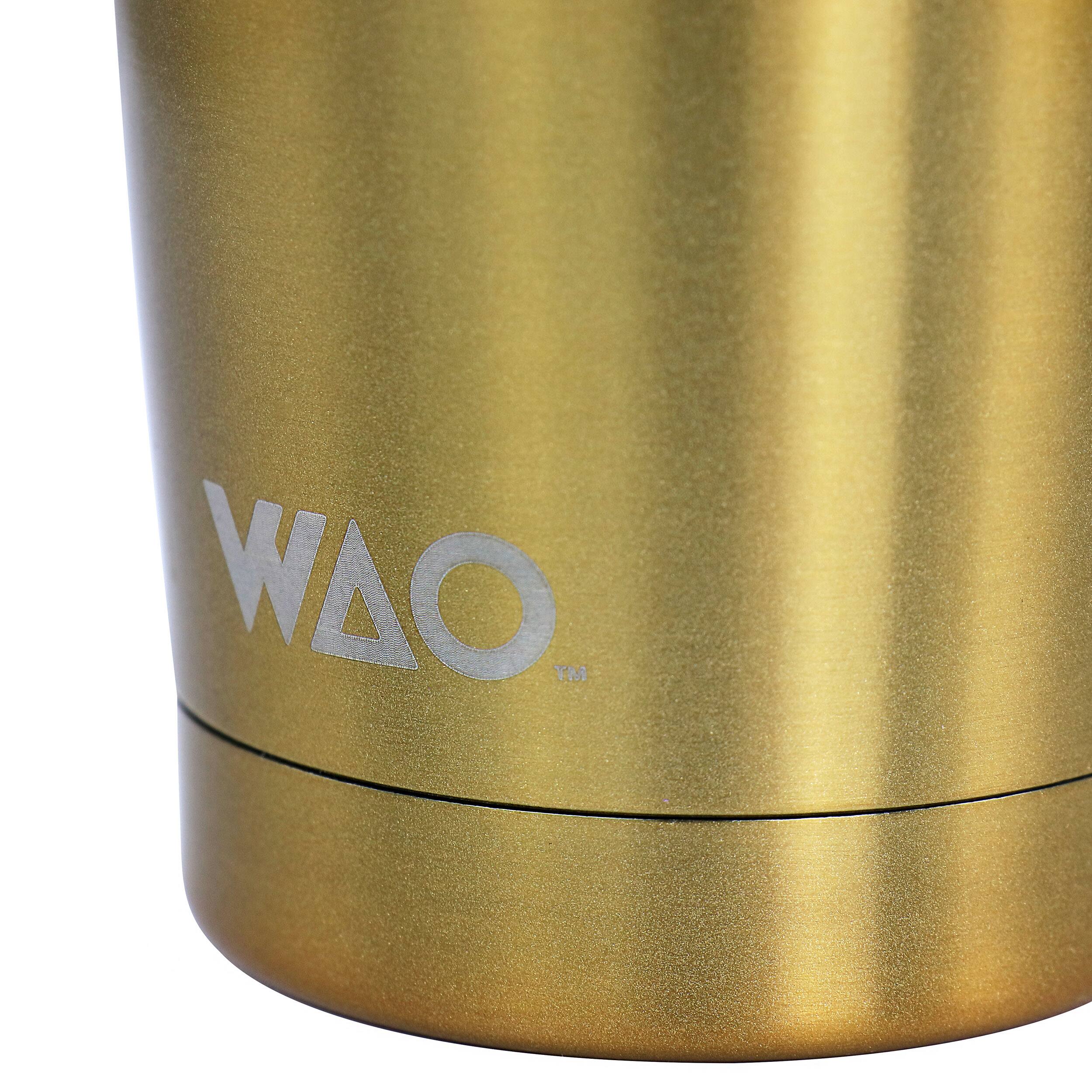 Alt View 5. Gibson - WAO 18oz  Thermal Tumbler with Acrylic Lid in Dark Gold - Dark Gold.