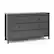 Front. Storkcraft - Alpine 6-Drawer Double Dresser - Gray.