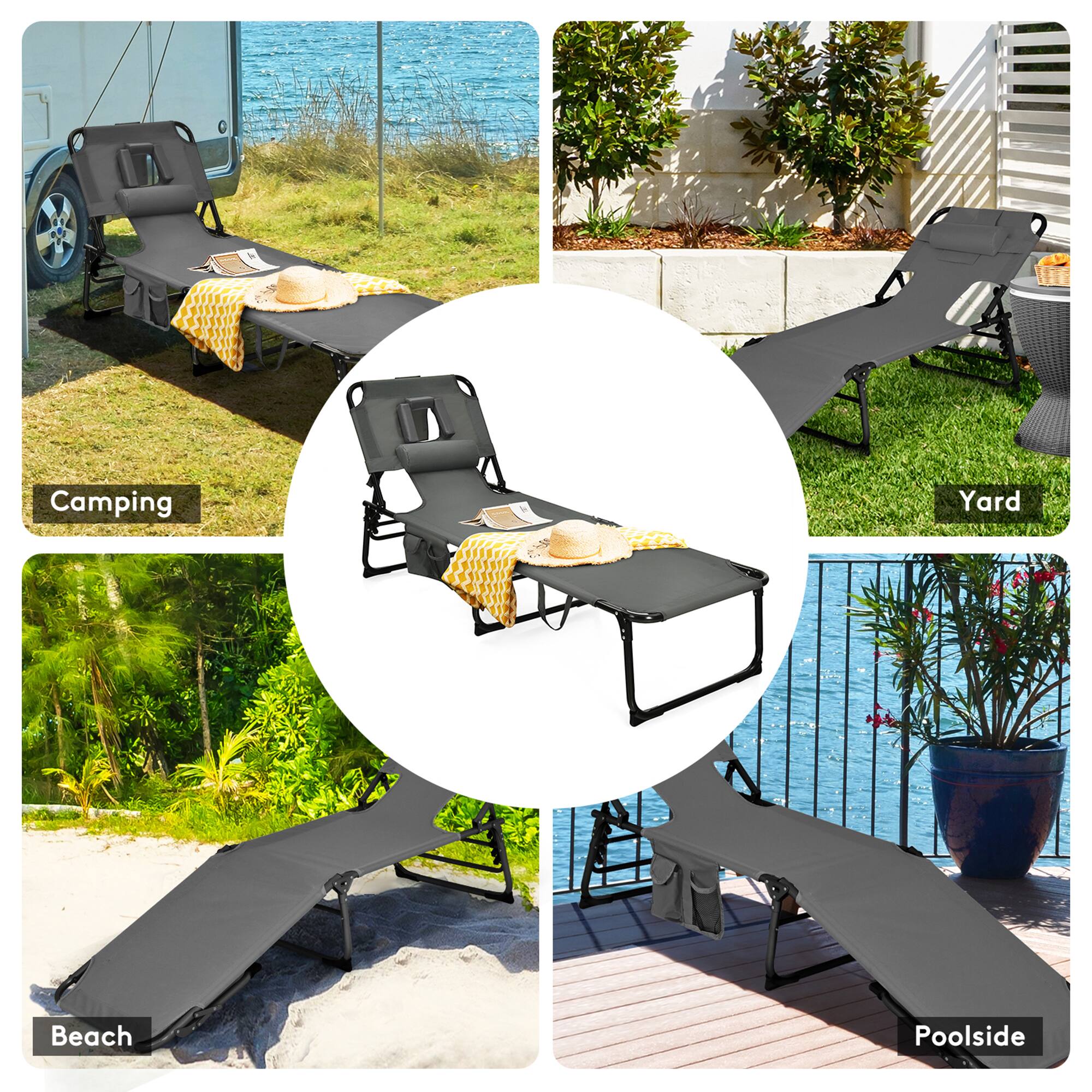 Camping
Yard
Beach
Poolside