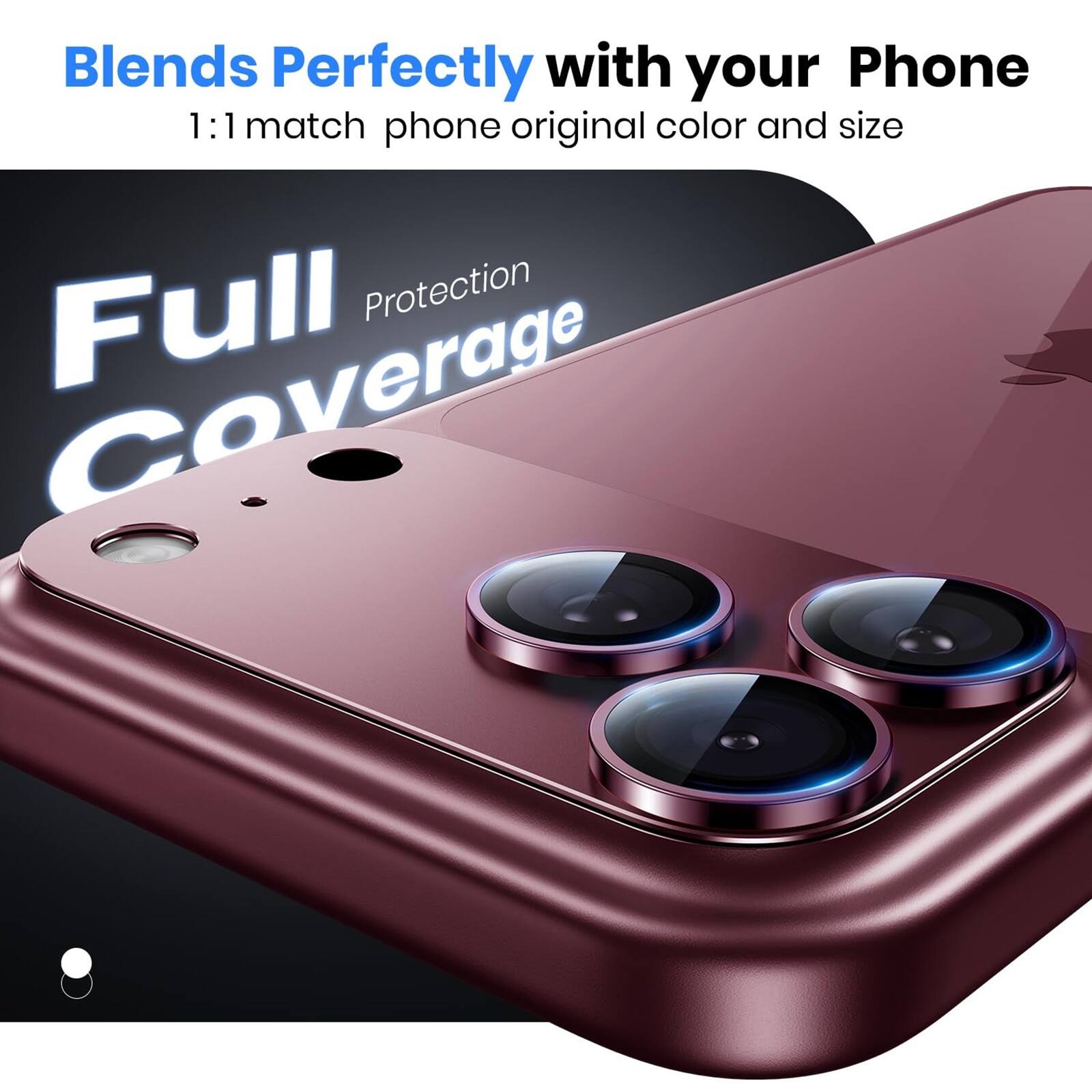 Blends Perfectly with your Phone  
1:1 match phone original color and size  
Full Protection Coverage