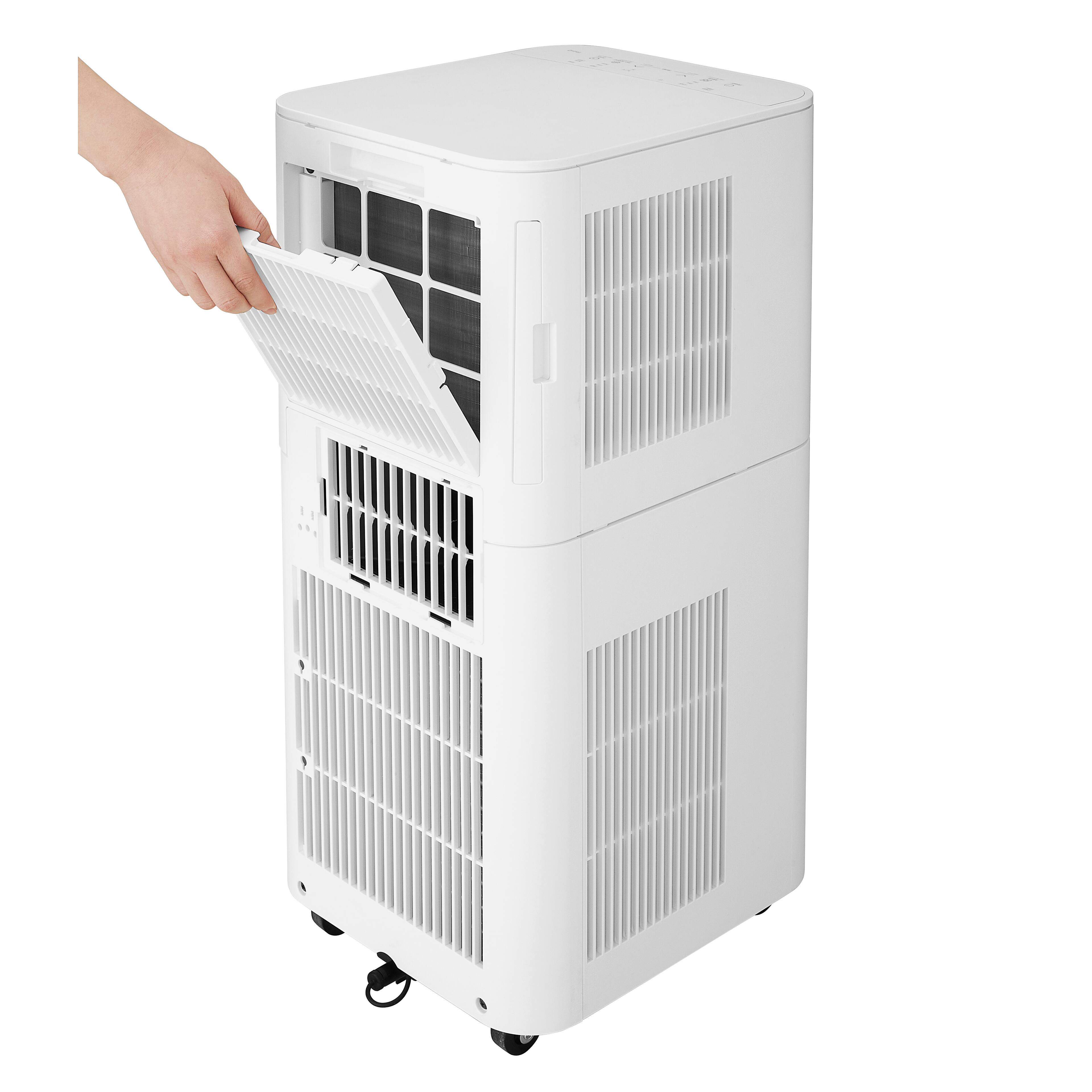 Alt View 12. LG - 250 Sq. Ft. 6,000 BTU DOE (8,000 BTU ASHRAE) Portable Air Conditioner with Remote - White.