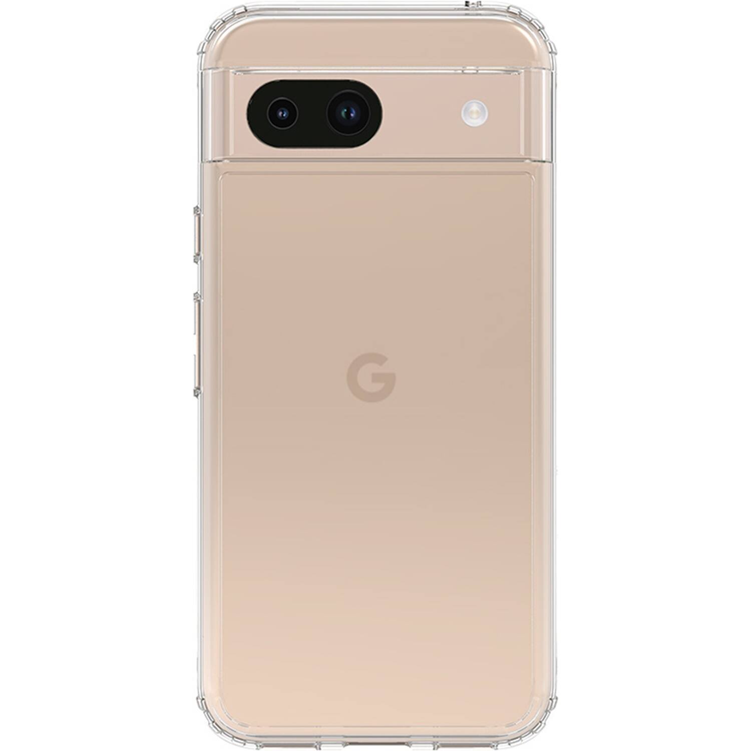 Front. SaharaCase - Inspire Series Hard Shell Case for Google Pixel 8a - Crystal Clear.