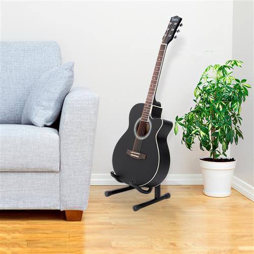 Alt View 2. Winado - 40 Inch  Beginner Acoustic Electric Guitar with Portable Bag,Cutaway Guitar Kit for Adult Beginner - Black.