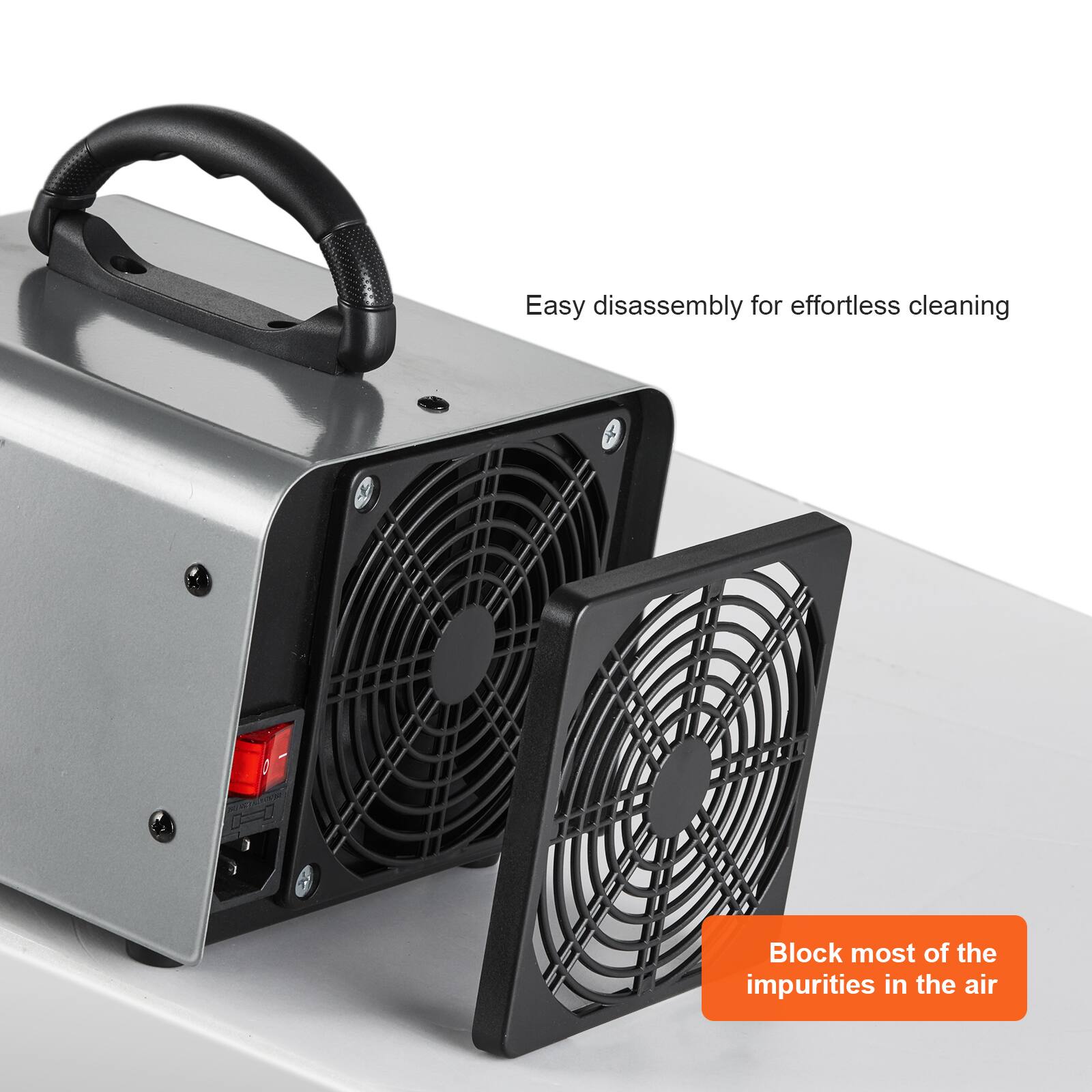 Easy disassembly for effortless cleaning  
Block most of the impurities in the air