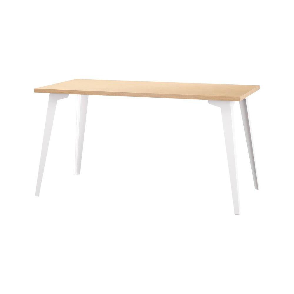 Alt View 3. Orison - Orison Office 27x57 Mid Century Modern Desk, Alpine White / Platinum Oak - White.
