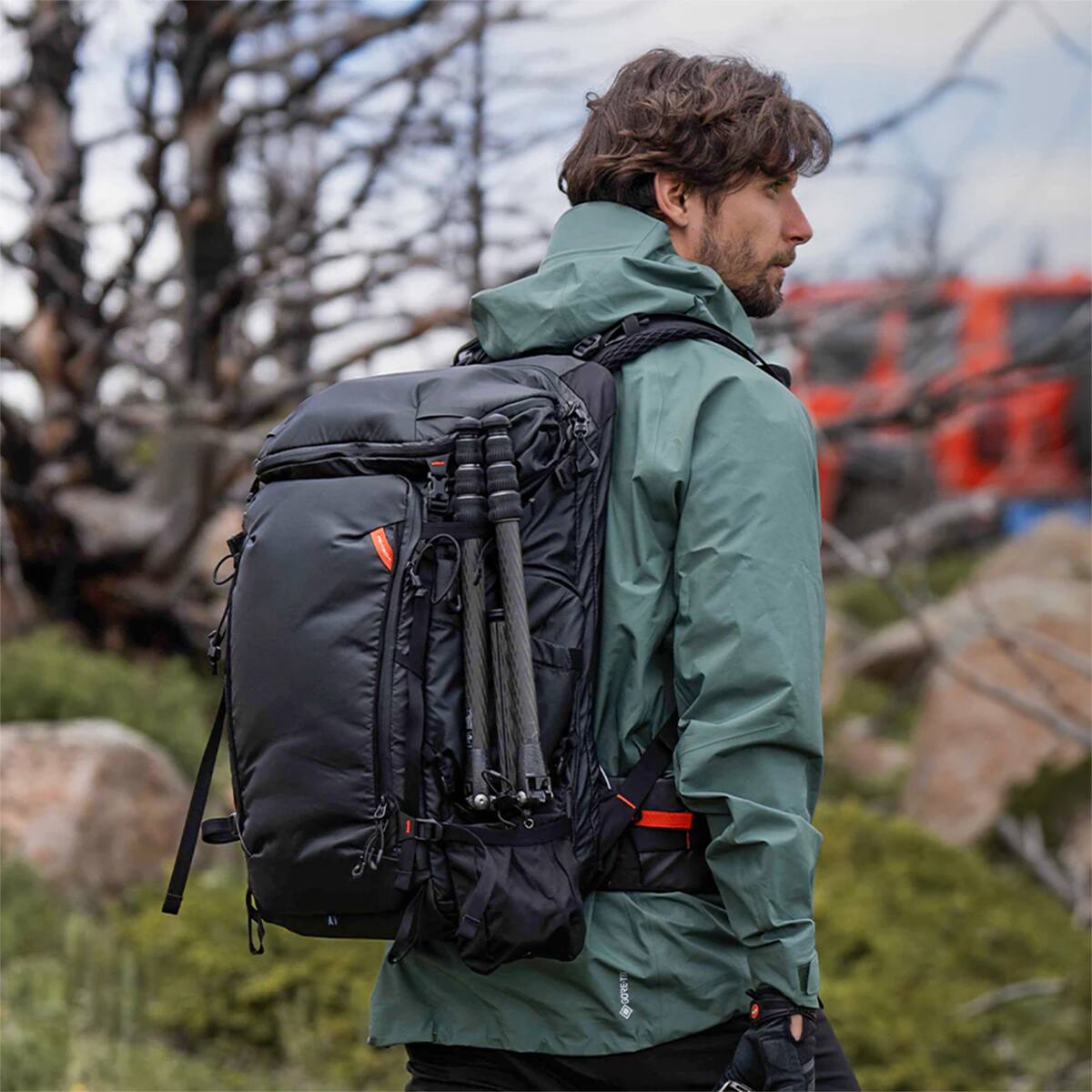 Alt View 9. PGYTECH - PGYTECH OnePro Flex 40L Backpack with Medium Camera Insert, Space Black.