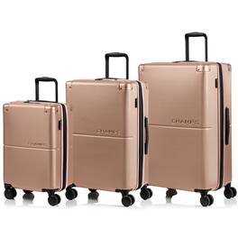 Champs - Earth Collection - 3-piece Hardside Luggage set - Champagne
