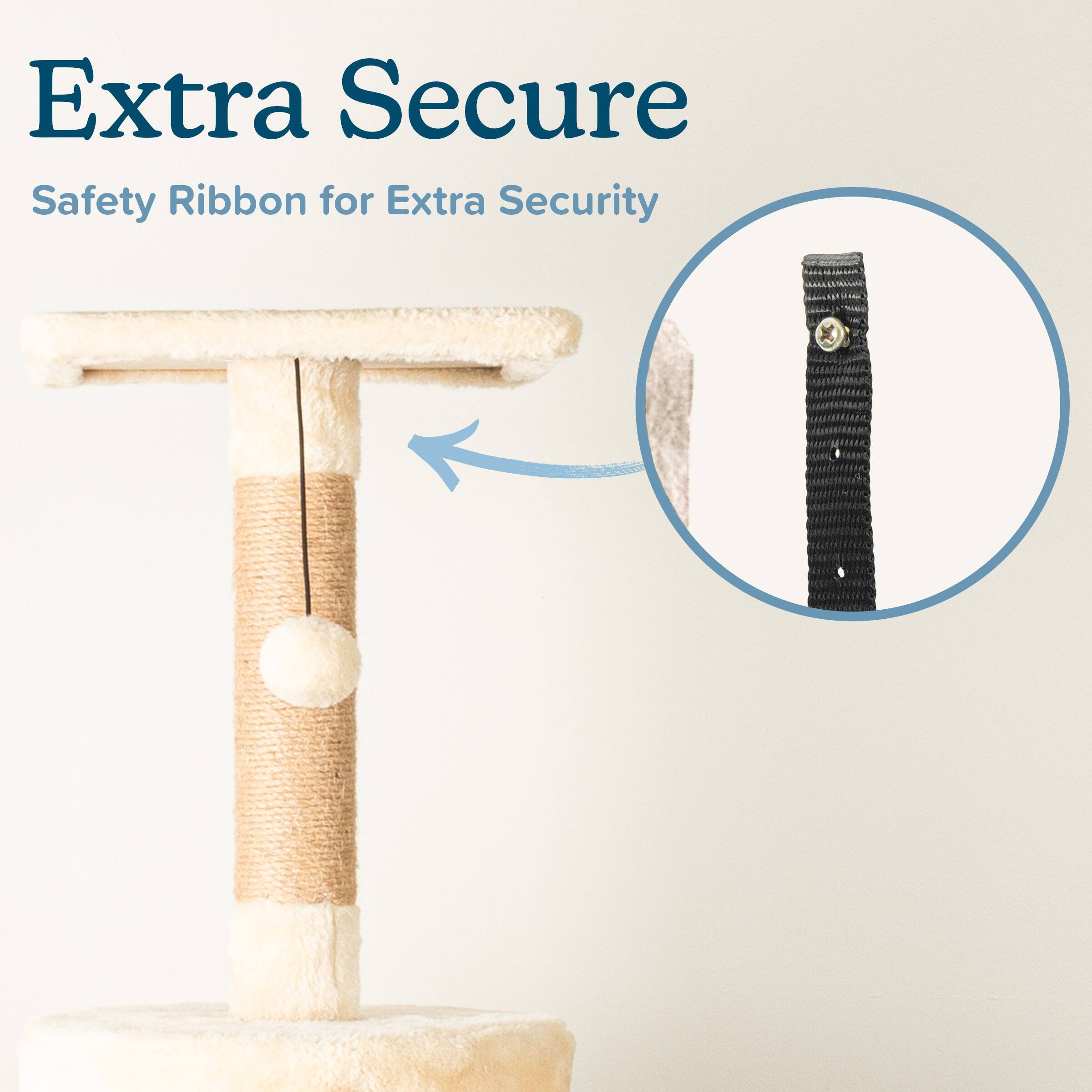 Extra Secure  
Safety Ribbon for Extra Security
