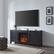 Alt View 1. Camden&Wells - Chabot Log Fireplace TV Stand for Most TVs up to 65" - Black Grain.