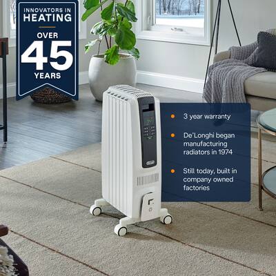 De'Longhi Dragon Digital Full Room Radiant Heater White De'Longhi Dragon Digital Full Room Radiant Heater White