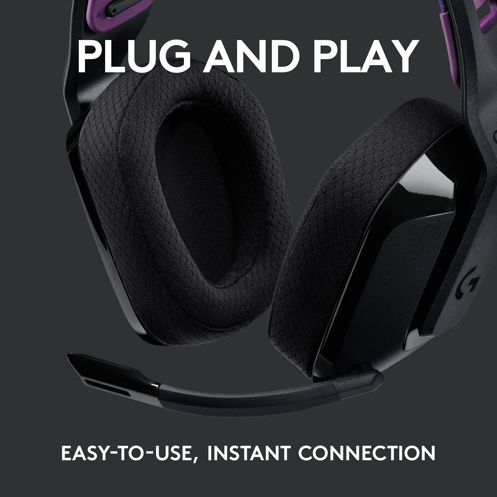 The text on the image reads "Plug and Play Easy-to-Use, Instant Connection."