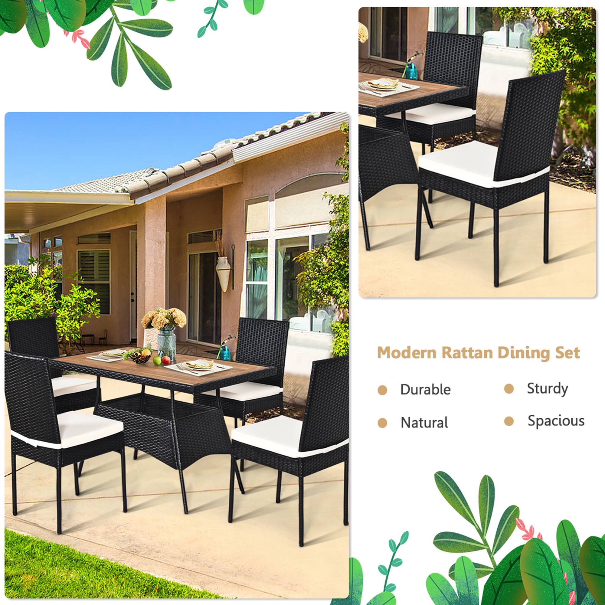 Modern Rattan Dining Set

- Durable
- Sturdy
- Natural
- Spacious