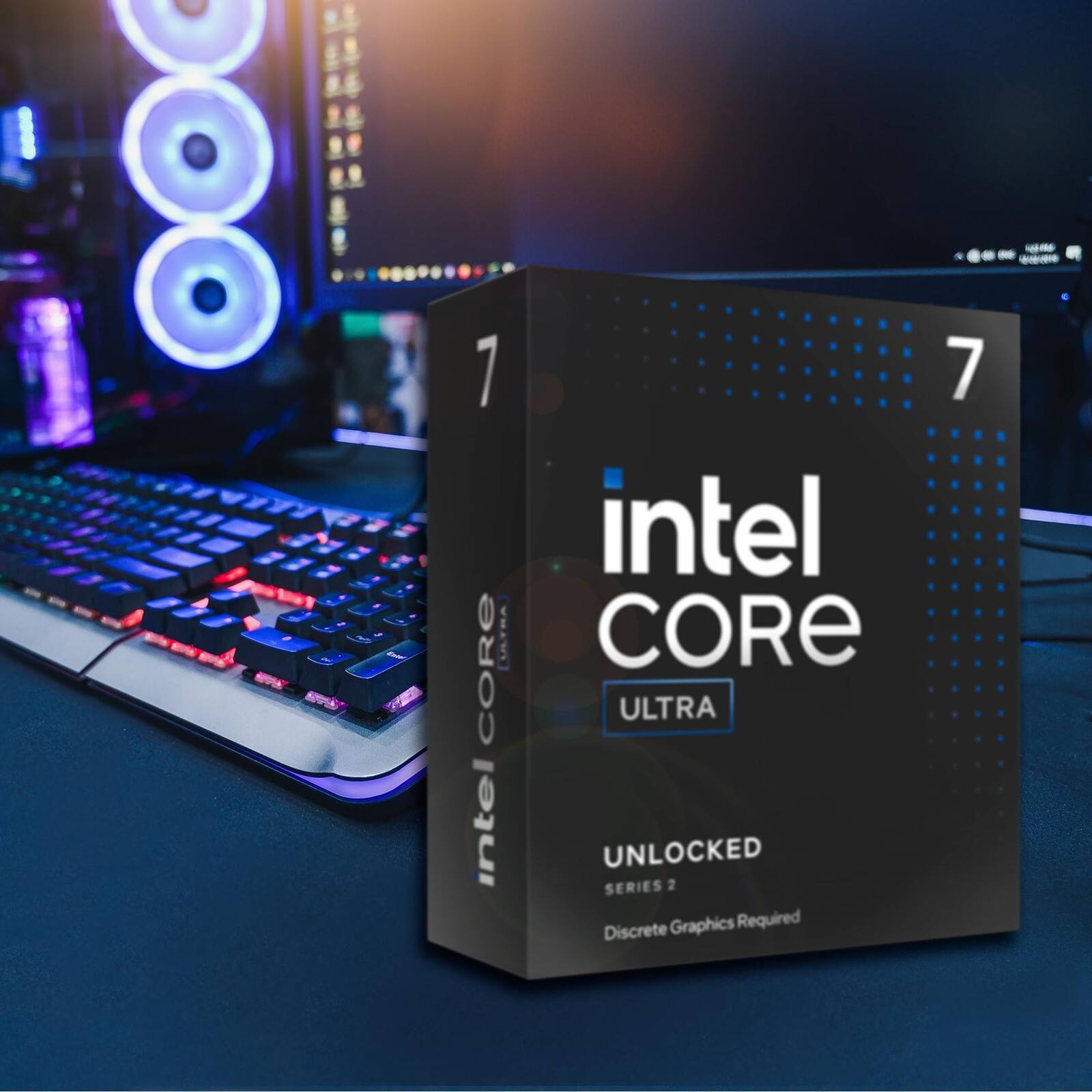 - Intel Core Ultra
- 7
- Unlocked Series 2
- Discrete Graphics Required