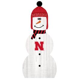 Fan Creations - Nebraska Huskers 31'' Snowman Leaner - White