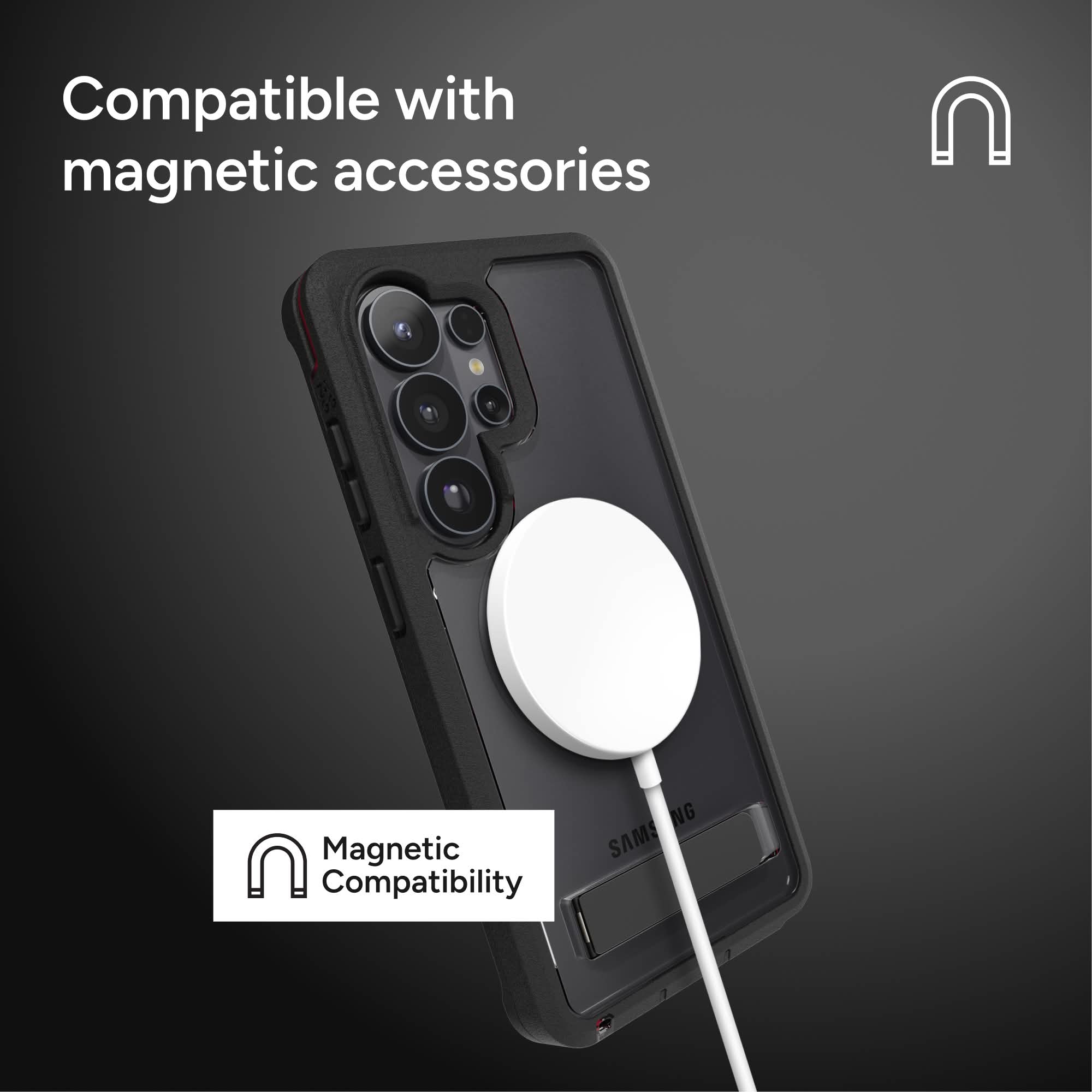 Compatible with magnetic accessories

Magnetic Compatibility