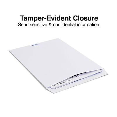 Tamper-Evident Closure  
Send sensitive & confidential information