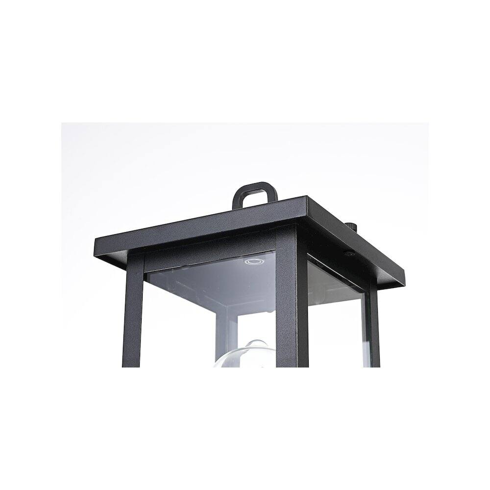 Back. Elegant Lighting - Venango 7 inch Outdoor Pendant in Black - Black.