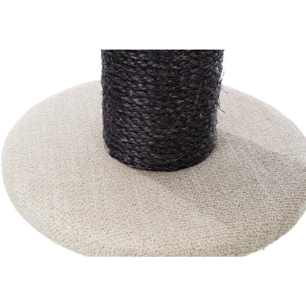 Alt View 4. TRIXIE - Vidor Plush & Sisal 2-Level 28.3" Cat Tree Scratching Posts Hammock Cushions - Cream/Gray.