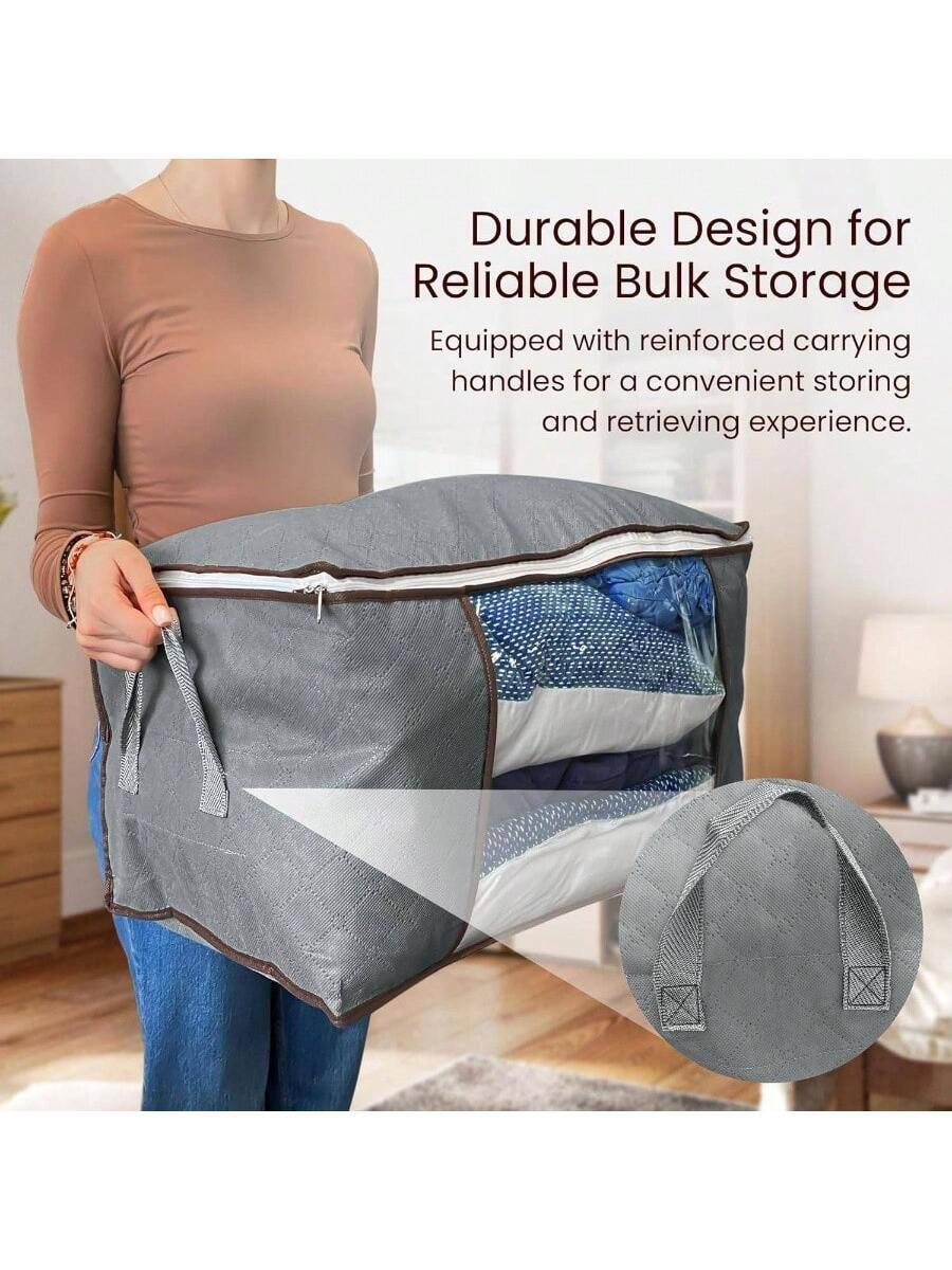 Durable Design for Reliable Bulk Storage  
Equipped with reinforced carrying handles for a convenient storing and retrieving experience.