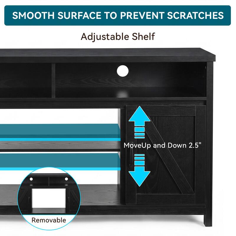 SMOOTH SURFACE TO PREVENT SCRATCHES

Adjustable Shelf

Move Up and Down 2.5"

Removable