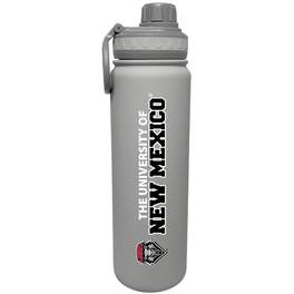 The Fanatic Group - New Mexico Lobos 24oz. Stainless Sport Bottle - Gray