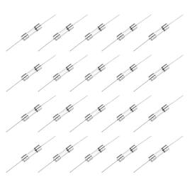 Unique Bargains - 20pcs Glass Tube Fuses, Axial-with Lead Wire 5x20mm 10A 250V for Replacing or Repairing Many Home Electronics (F10A)
