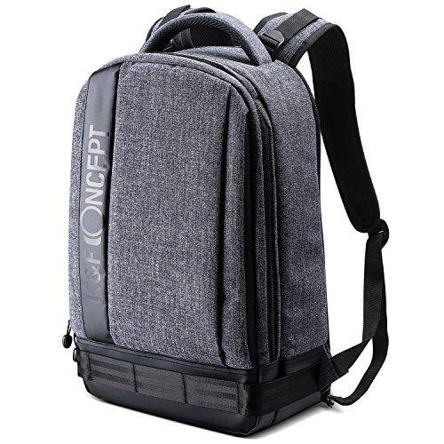 Front. Pacoar Cade - Professional Camera Backpack Large Size Photography Bag Compatible With Dslr  14.4'' Laptop Tripod (grey) - 02 Grey.