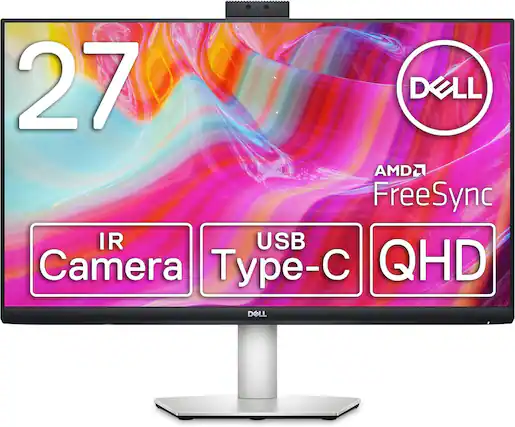27" DELL AMD FreeSync IR USB Camera Type-C QHD