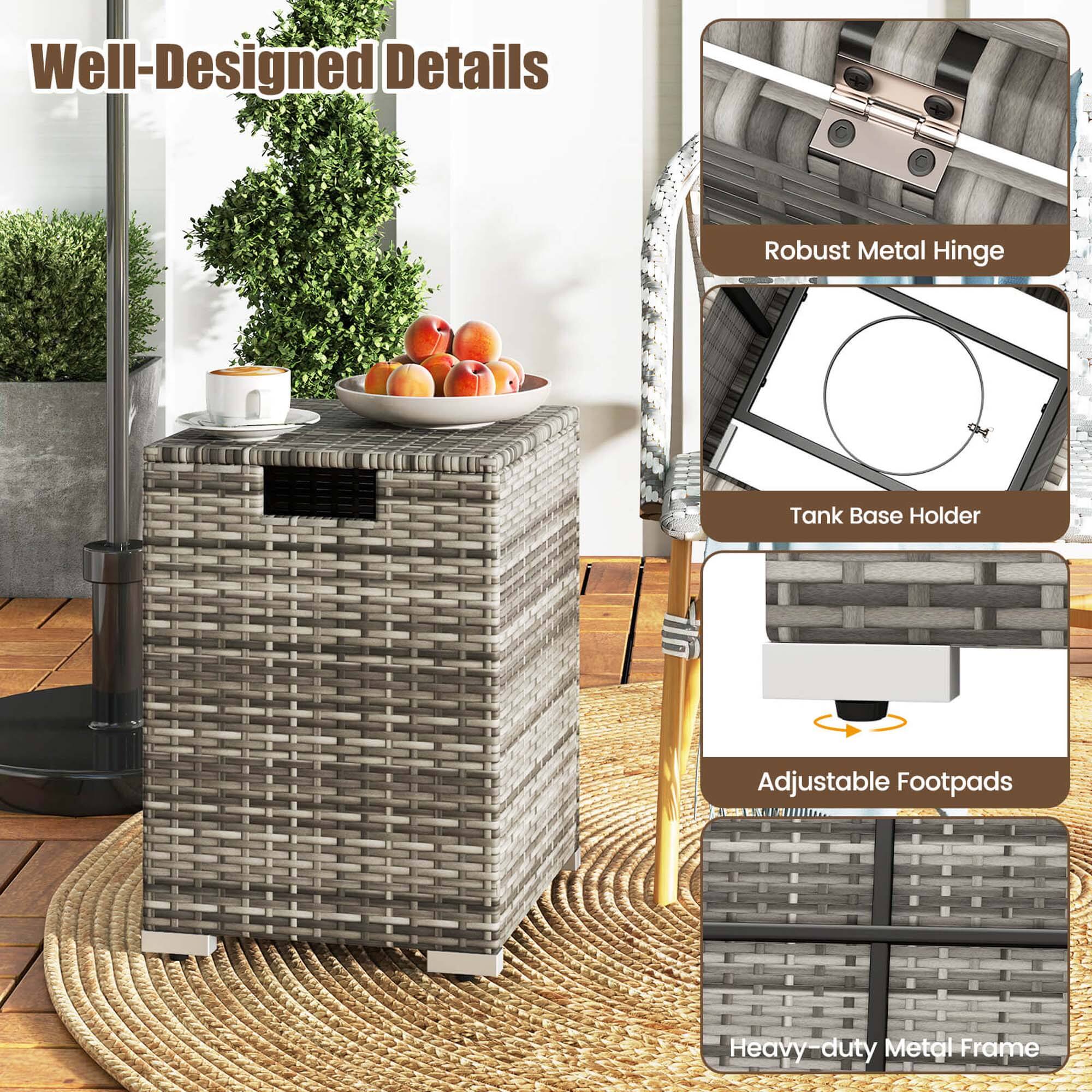 Well-Designed Details
Robust Metal Hinge
Tank Base Holder
Adjustable Footpads
Heavy-duty Metal Frame