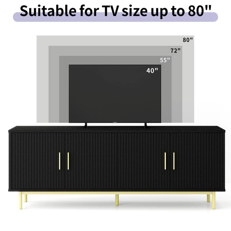 Suitable for TV size up to 80"  
80"  
72"  
55"  
40"