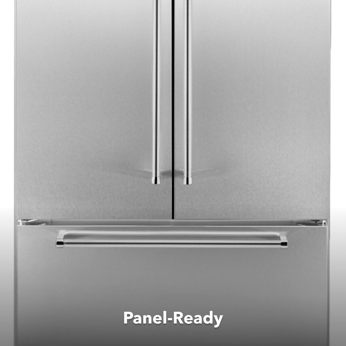 Alt View 1. KitchenAid - KitchenAid - 24.2 Cu. Ft. 42" Width Built-In Stainless French Door Refrigerator with Platinum Interior Design - Stainless Steel.