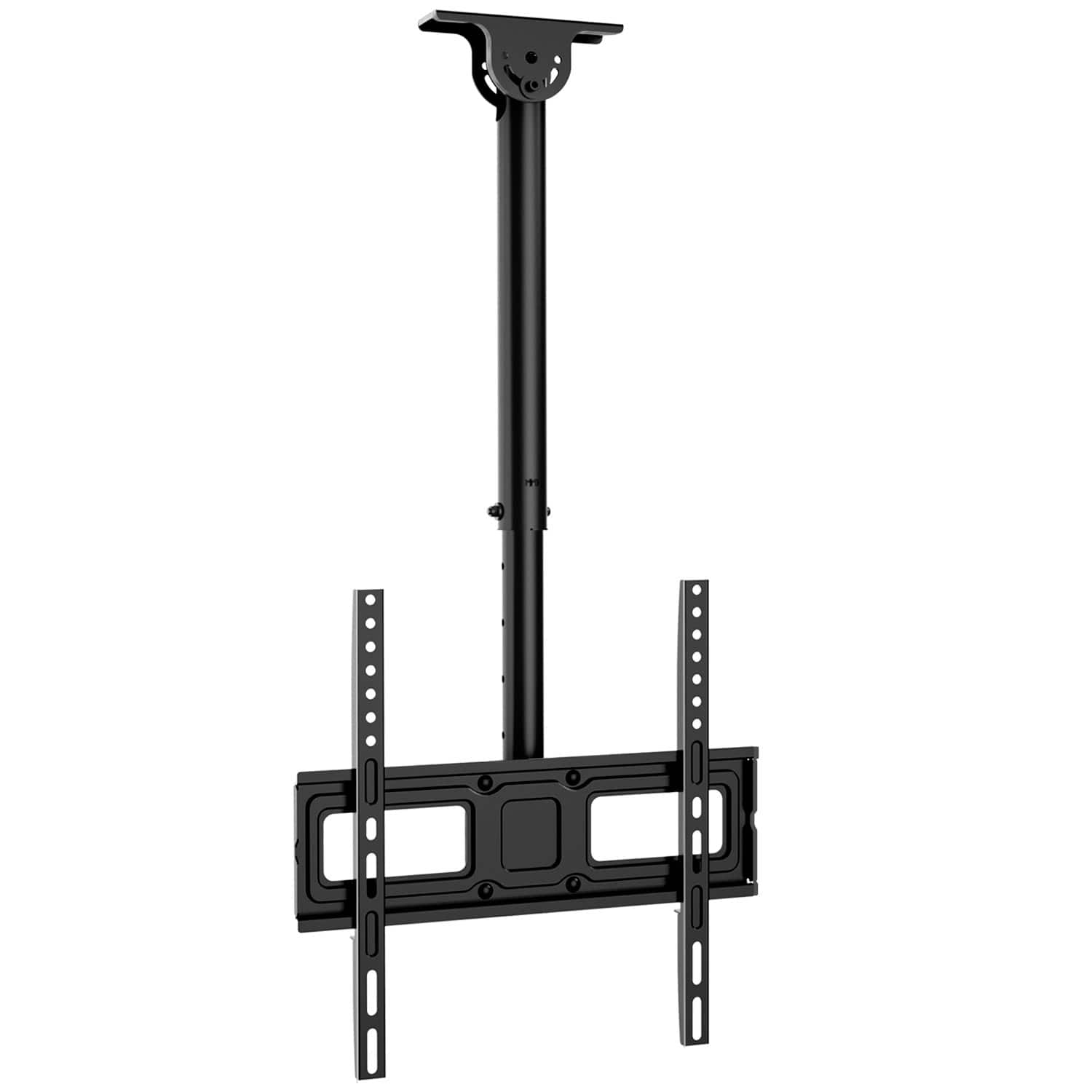ErgoAV - 40″-55″ Ceiling Mounts for TVs - Black - Front_Zoom