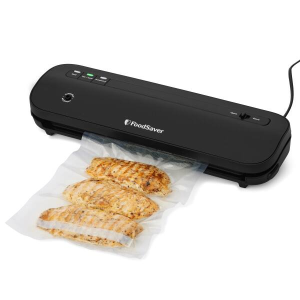 Alt View 1. FoodSaver - FoodSaver VS1210 Space Saving Vacuum Sealing System with Bags - Black.