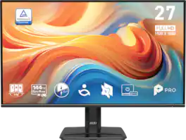 MSI - PRO MP272 E14C 27" IPS LCD FHD 144Hz 1ms FreeSync Business Monitor HDR ready with Built-in Speakers (USB-C ,HDMI) - Black