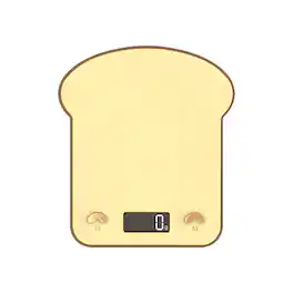 Cluzine - Cute Toast Kitchen Scale, 5kg Capacity, Multi-Unit, with Tare Function, for Baking & Daily Use