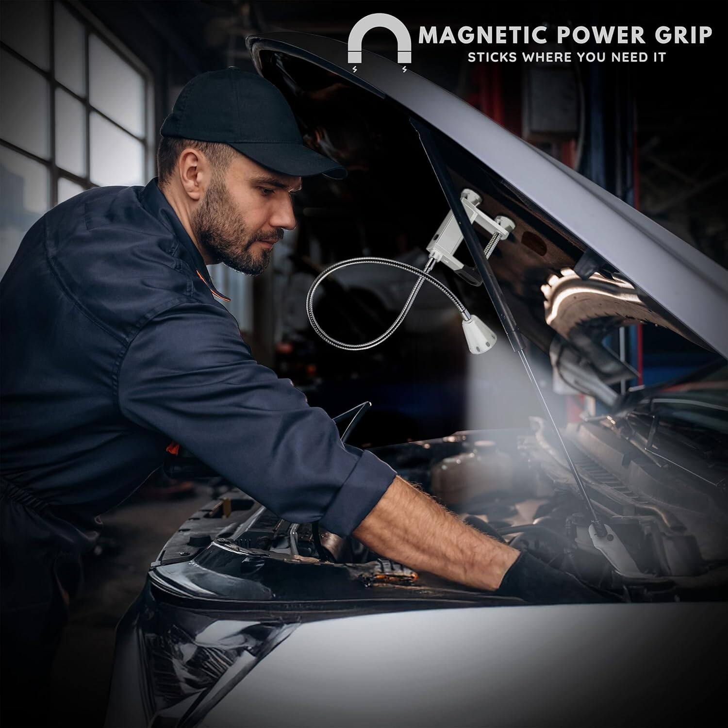 MAGNETIC POWER GRIP  
STICKS WHERE YOU NEED IT
