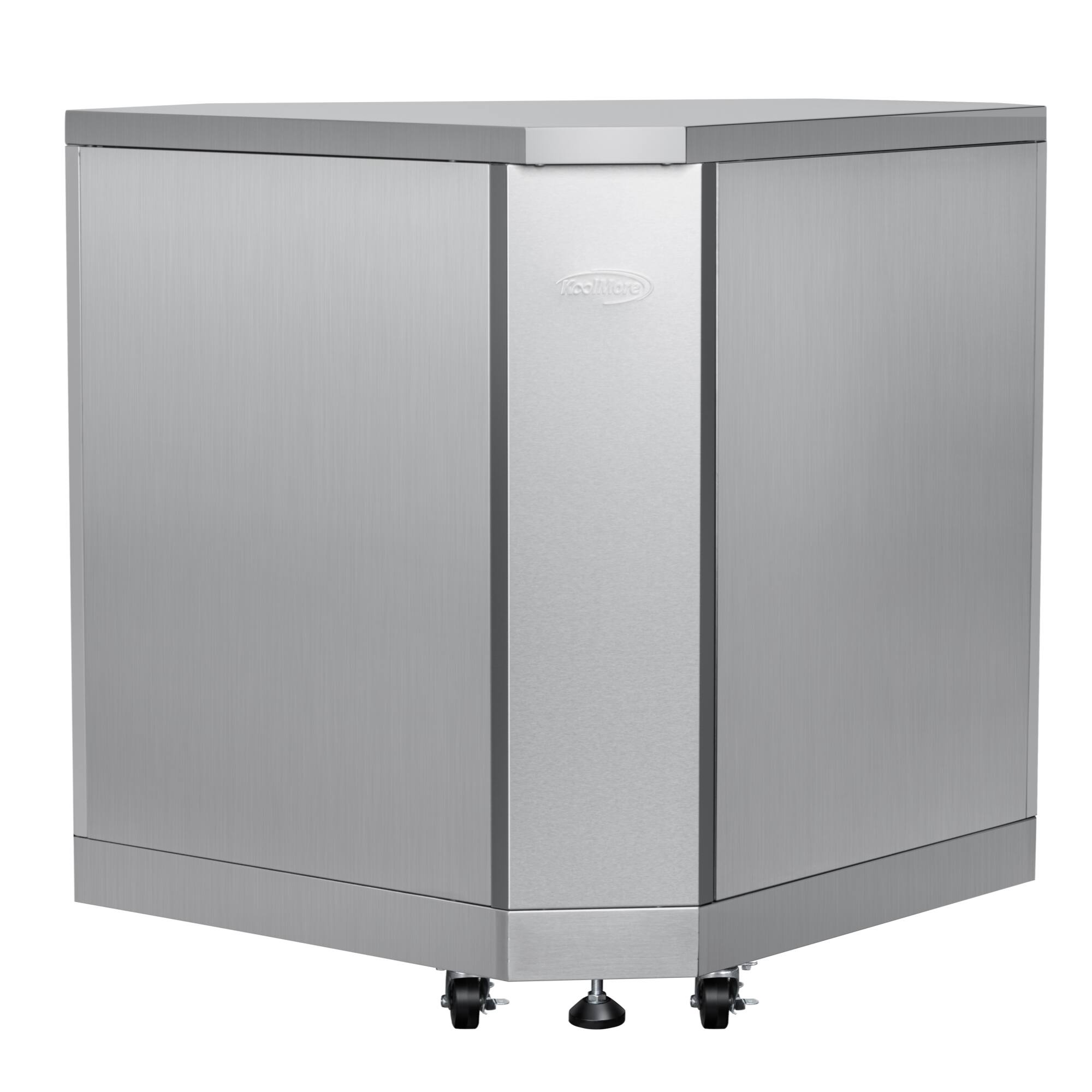 Alt View 1. Koolmore - 26 in. Stainless-Steel Corner Cabinet for Outdoor Kitchen (KM-OKS-CCAB) - Stainless Steel.