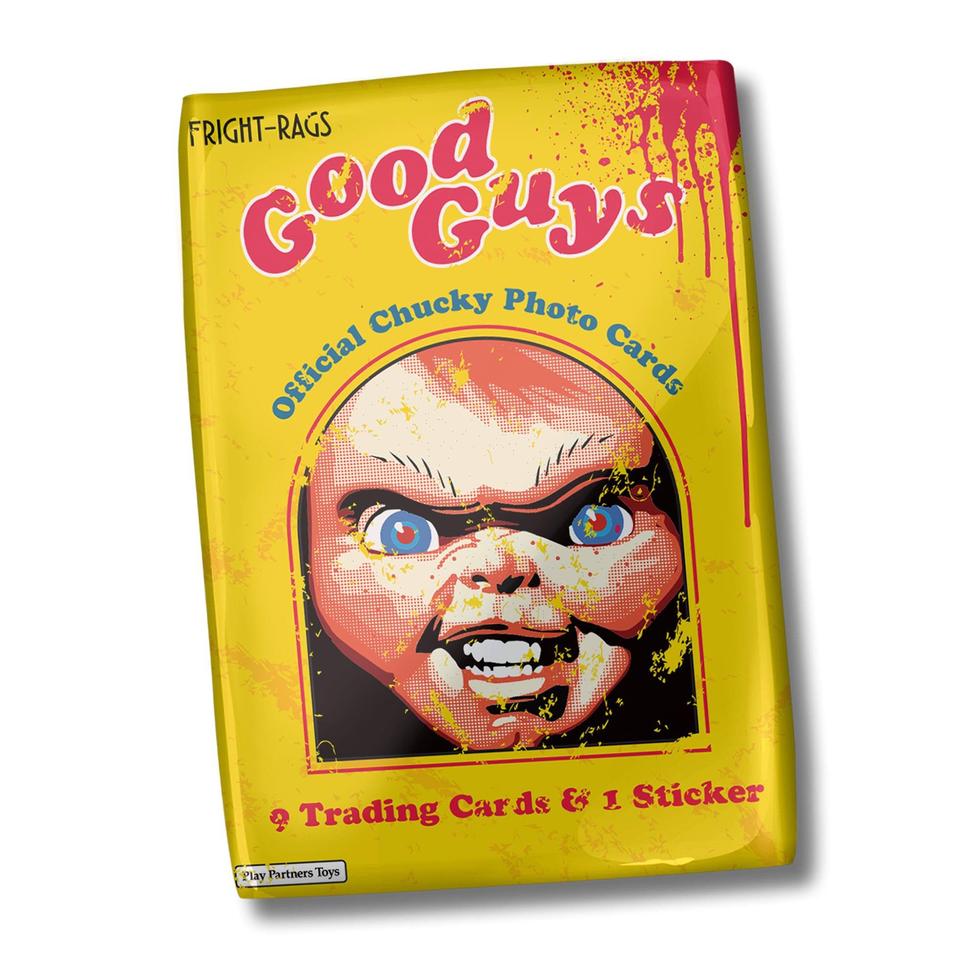 FRIGHT-RAGS Good Guys Official Chucky Photo Cards 9 Trading Cards & 1 Sticker Play Partners Toys