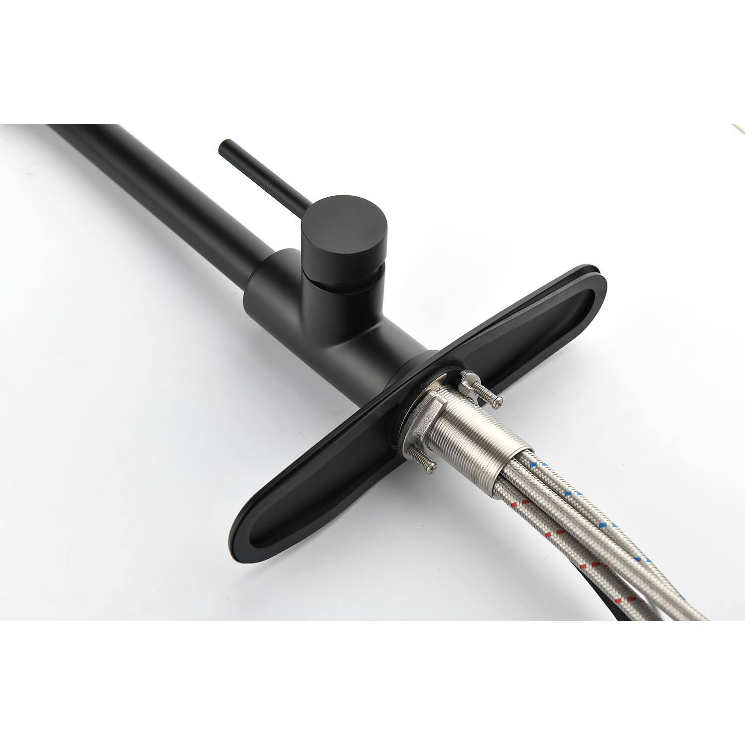 Alt View 2. Siljoy - Kitchen Faucet with Pull Down Sprayer - Matte Black.