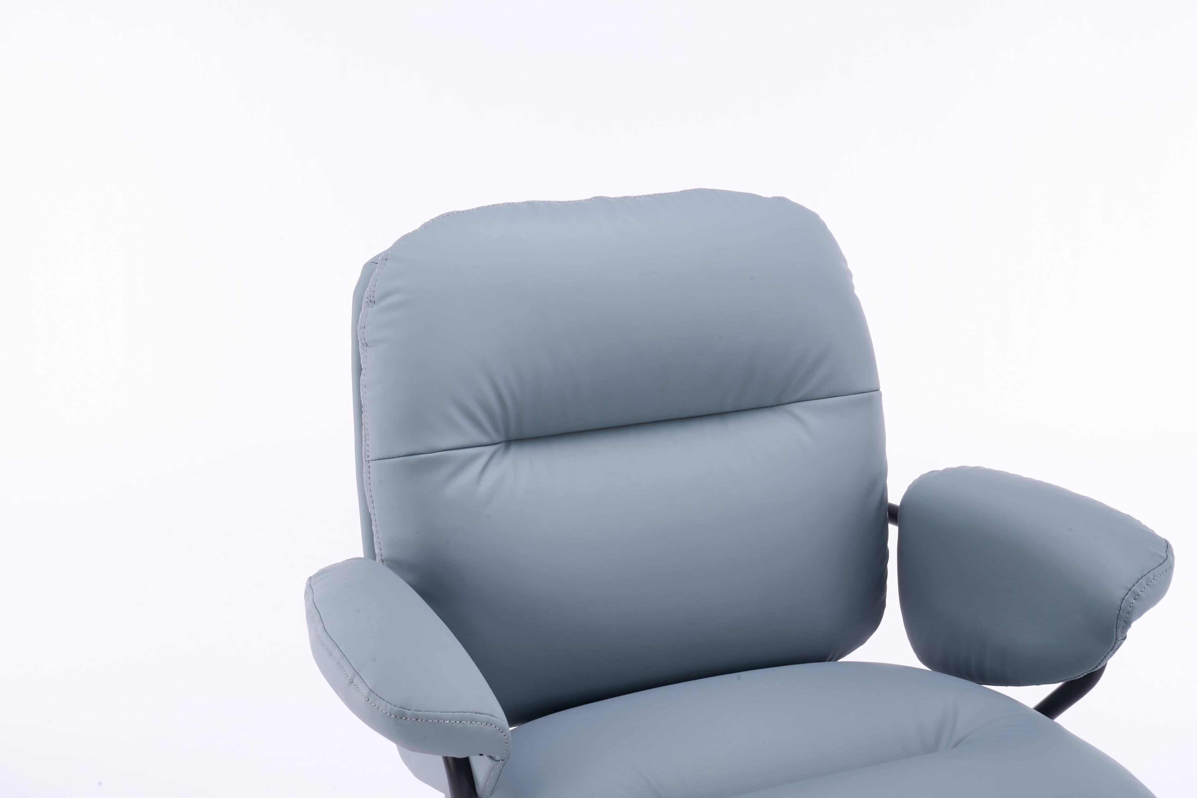 Alt View 5. Spaco - Spaco Ergonomic Leather Executive Office Chair, Adjustable Height Reclining Swivel Chair with Sturdy Metal Frame - Sage.