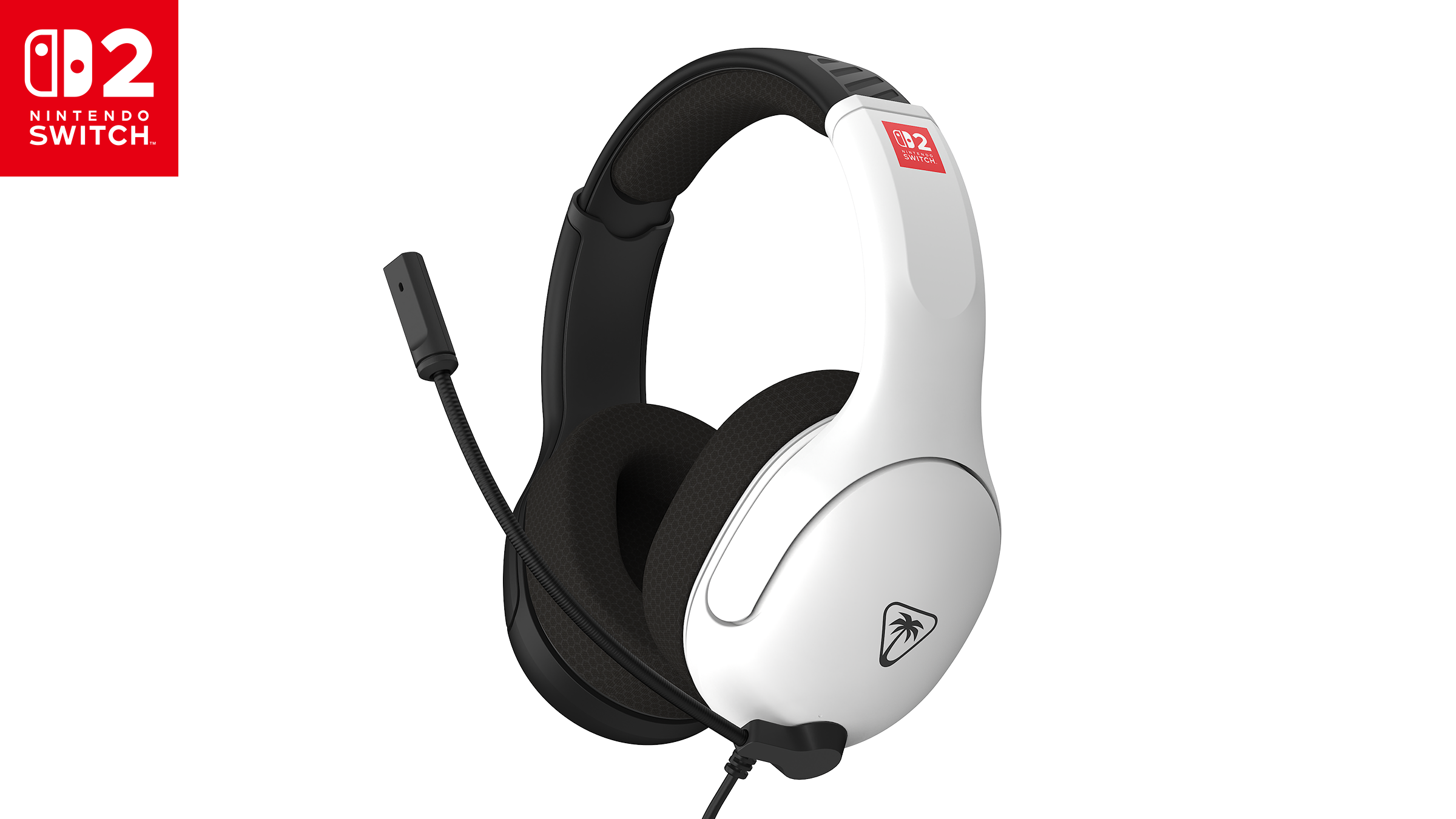 Turtle Beach - Airlite™ Fit Wired Gaming Headset for Nintendo Switch™ 2 - Black/White