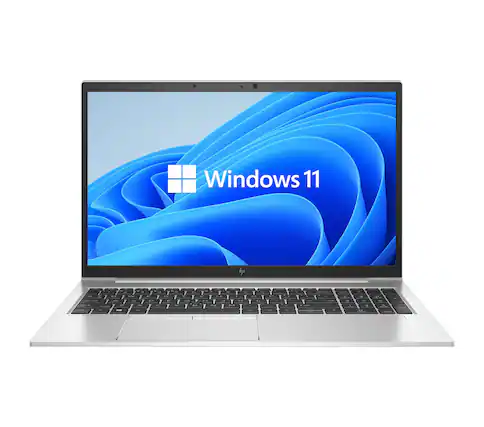 Front. HP - HP EliteBook 850 G7 Intel Core i7-10610U 1.8GHz, 8GB RAM, 256GB NVMe SSD, 15.6" FHD, Windows 11 Pro 64-bit - Silver.