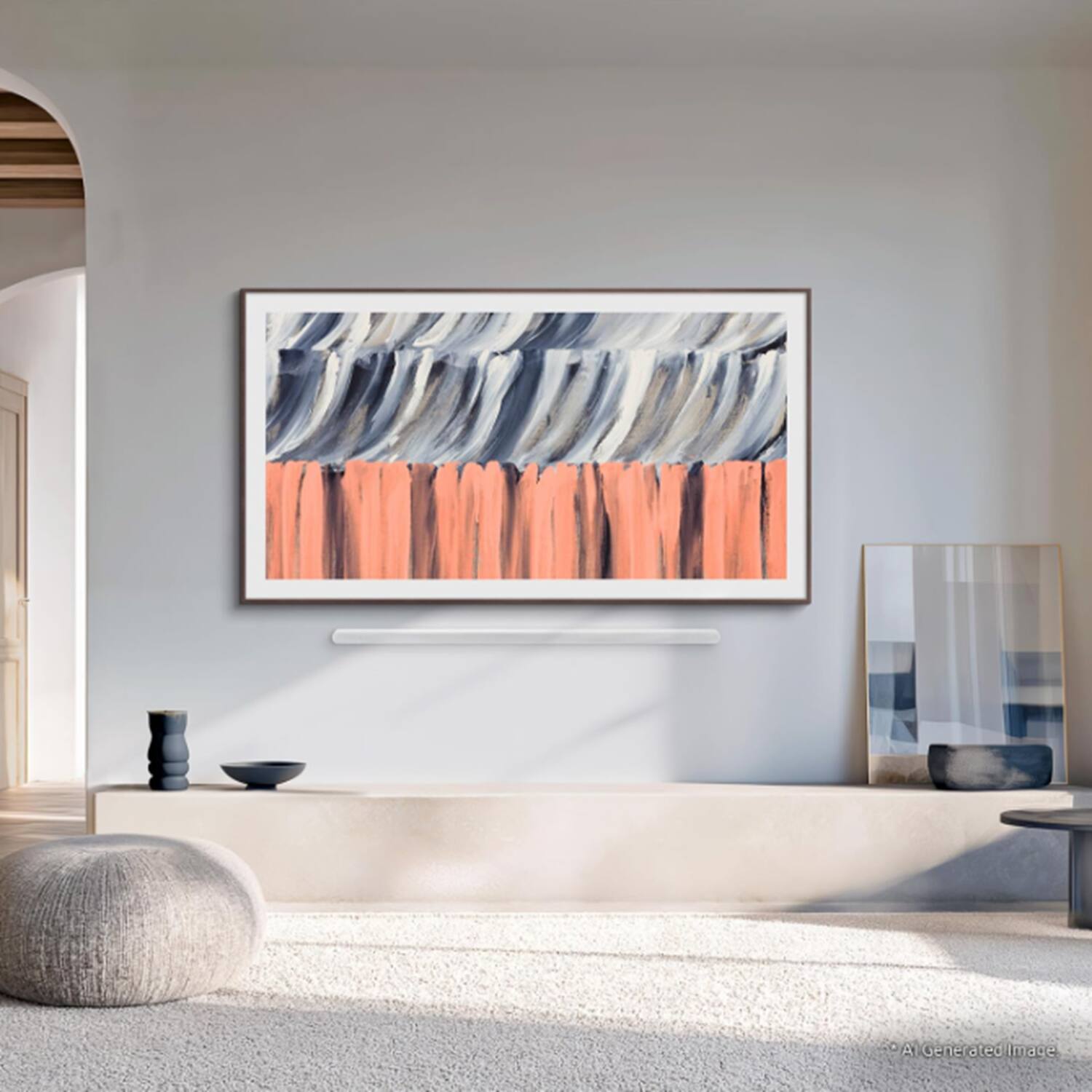Alt View 7. Samsung - 55" Class The Frame Pro Neo QLED 4K TV (2026) +The Frame Customizable Bezel Pack - Black.