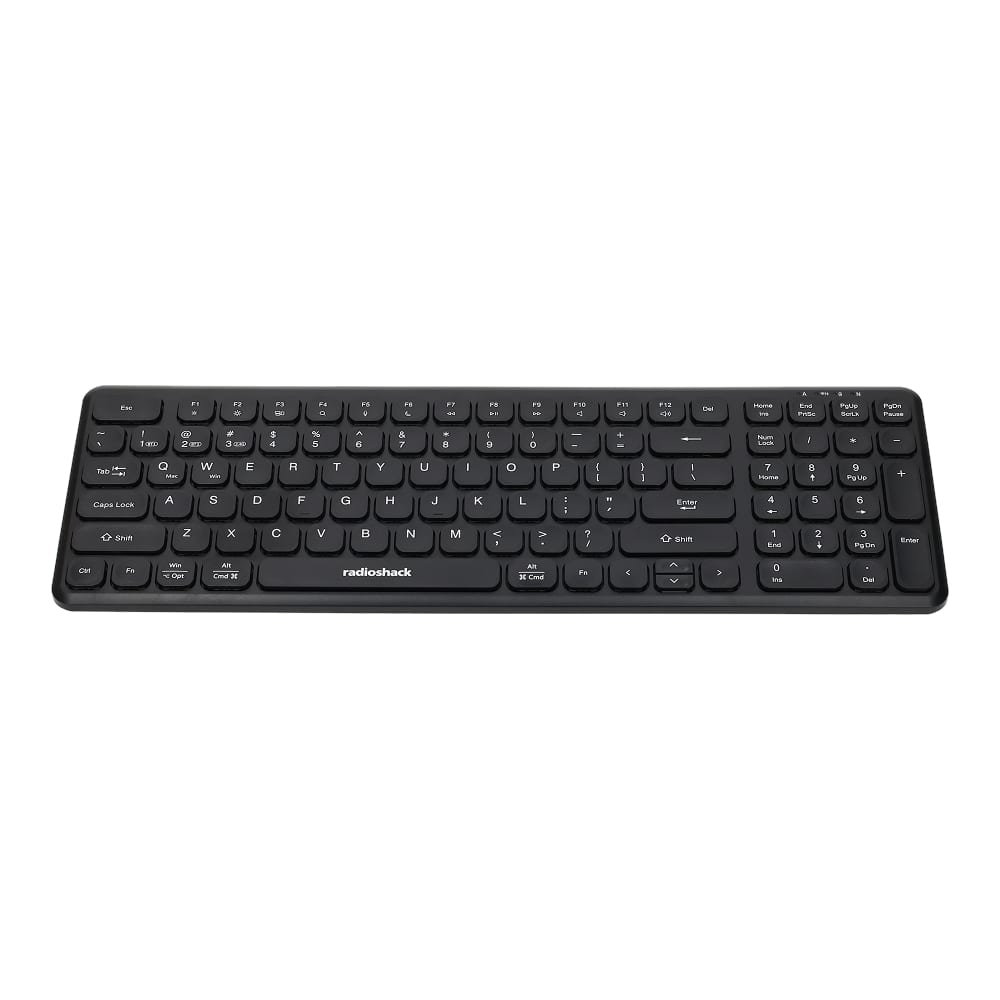 RadioShack - 9-in-1 Wireless Keyboard Hub & Docking Station - Black