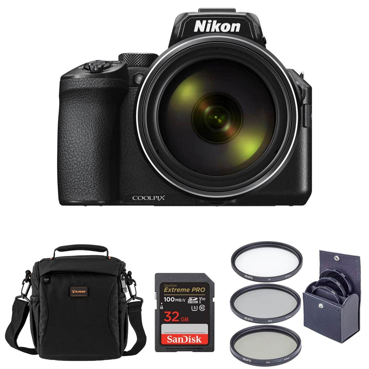 Bundle - Nikon - COOLPIX P950 Digital Camera, Included Value