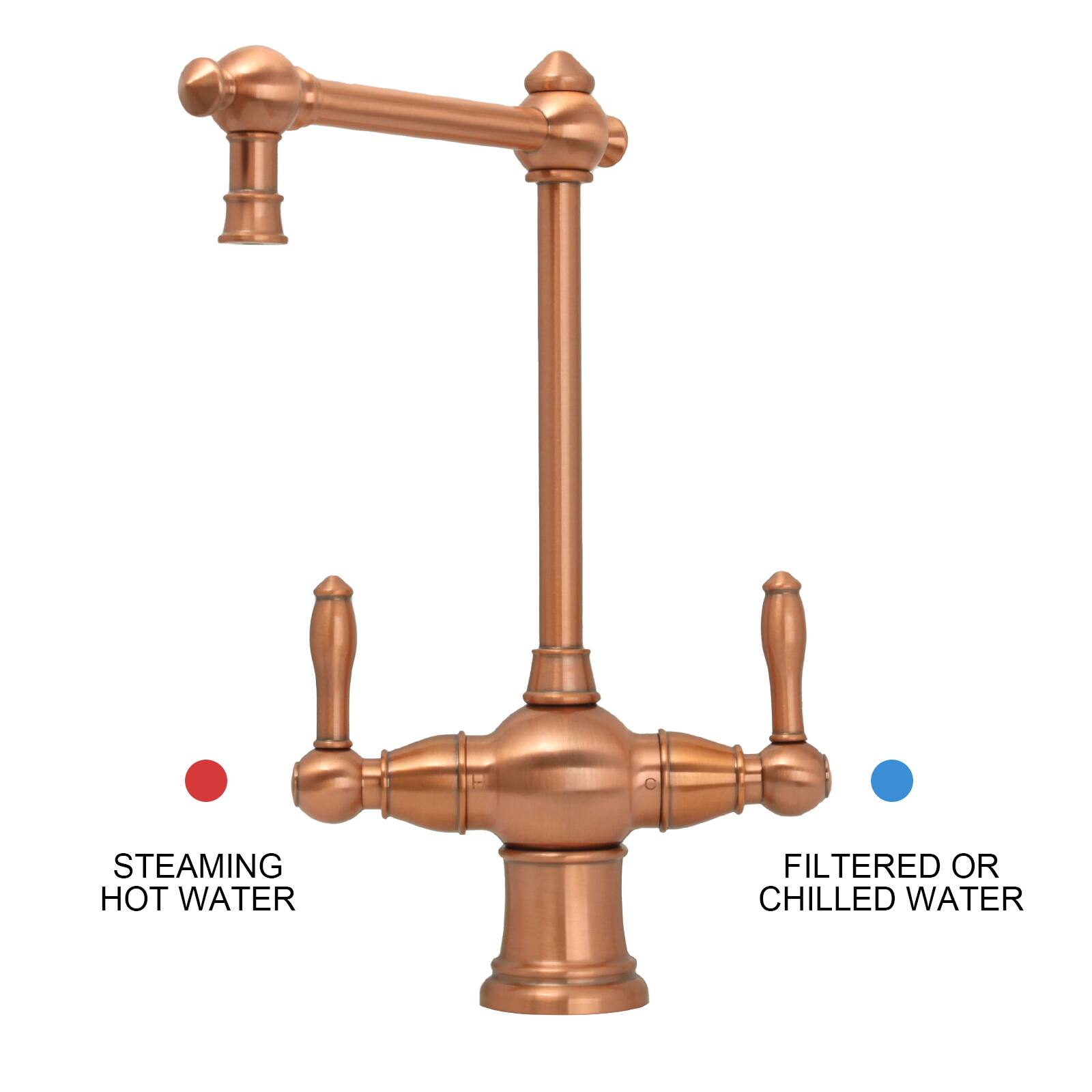 STEAMING HOT WATER  
FILTERED OR CHILLED WATER